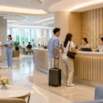 Thailand private hospital lobby international patient