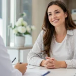 International patient consulting with a doctor at a modern private hospital in Bangkok Thailand